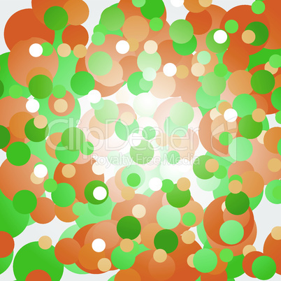Background of orange and green circles