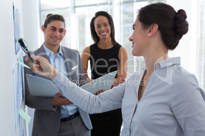 Group of executives discussing in the office