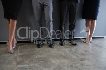 Team of business people standing in office