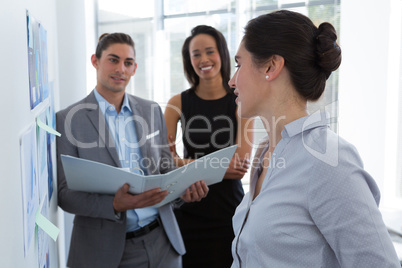 Group of executives discussing in the office