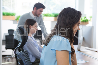 Executive working in the office Executive working in the office