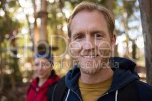 Portrait of man with beard smiling