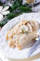 traditional christmas pierogi