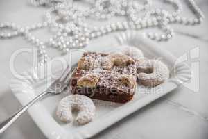 Weihnachtliche Schokoladen Brownies