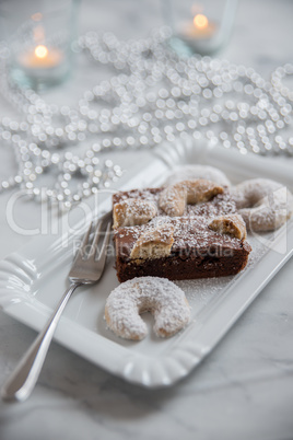 Weihnachtliche Schokoladen Brownies