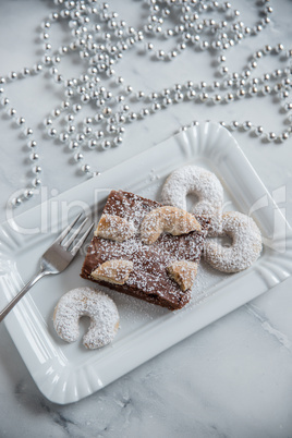 Weihnachtliche Schokoladen Brownies