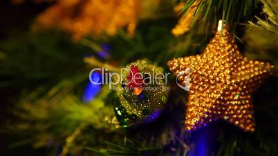 Christmas fir tree footage