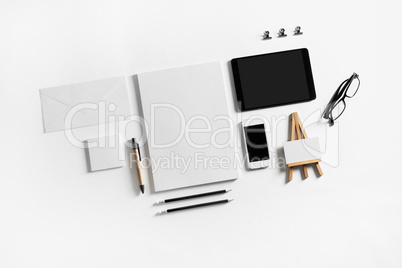 Blank corporate stationery