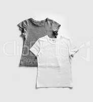 White and gray t-shirts