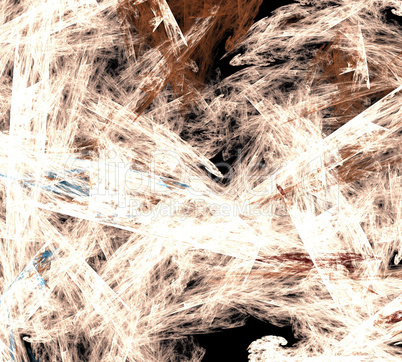 image of one Digital Fractal on Black Color