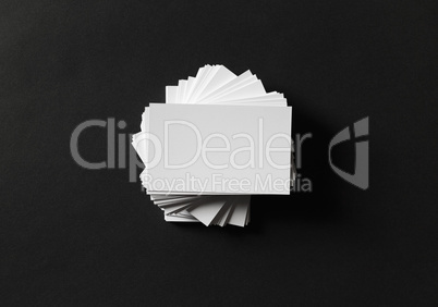 White business cards