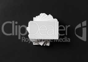 White business cards