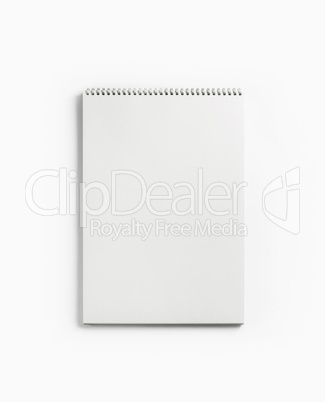 Blank spiral notepad