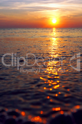 sunset at sea, sunrise on the Baltic sea, the Baltic sea, the su