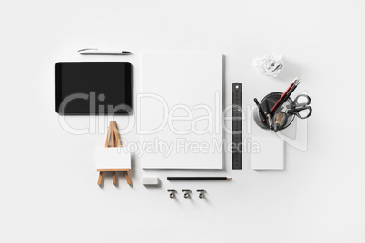 Blank corporate stationery