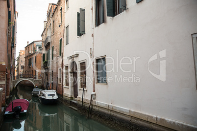 Beautiful photo canal of Venice , Italy .