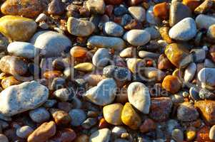small sea stones, the stones at the seaside