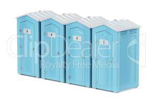 Portable plastic toilets