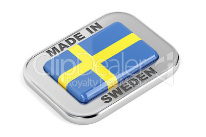 Made in Sweden, shiny badge