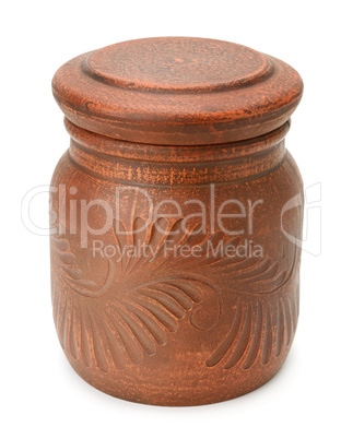Clay pot with cover