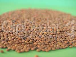 lentils pulse grain legume (Lens Culinaris) legumes vegetables food background