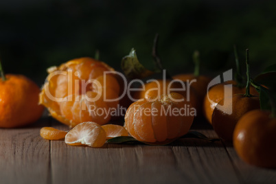 Juicy tangerines. Still life.