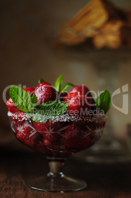 Still life with strawberries