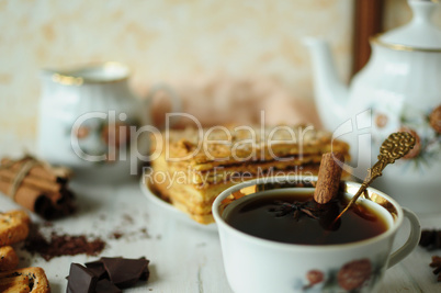 Still life with pastries