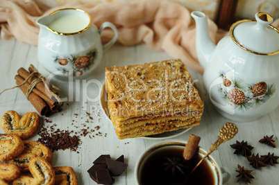 Still life with pastries