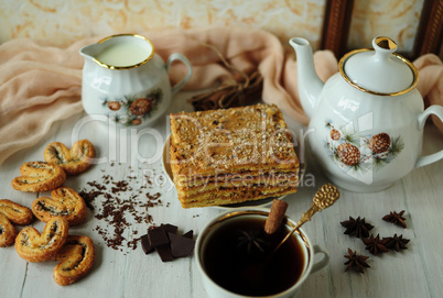 Still life with pastries