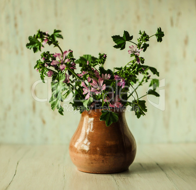 Still-life with flowers.