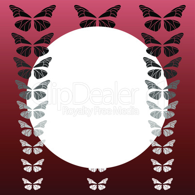 Background with butterflies