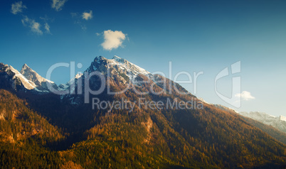 landscape in the Alps