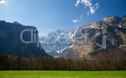 landscape in the Alps