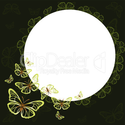 Background with butterflies