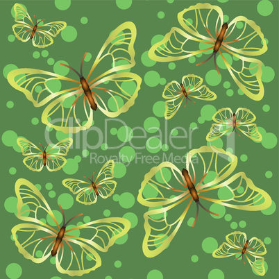 Background with butterflies