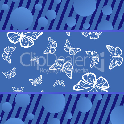 Background with butterflies