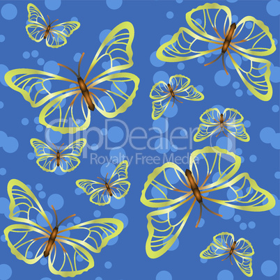 Background with butterflies