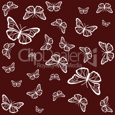 Background with butterflies