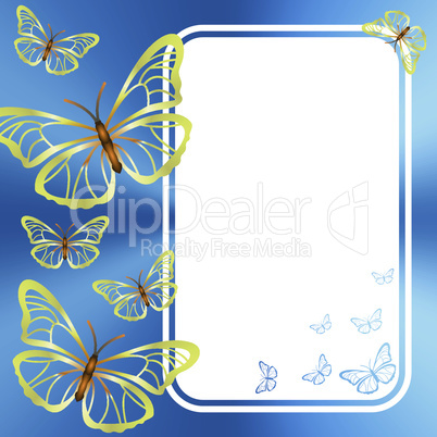 Background with butterflies