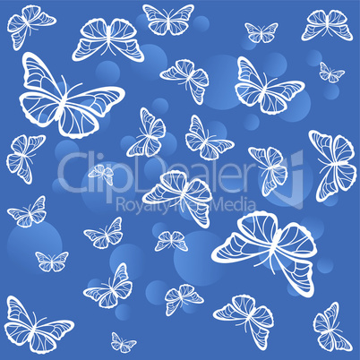 Background with butterflies