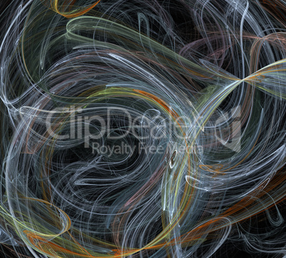 image of one Digital Fractal on Black Color image of one Digital Fractal on Black Color