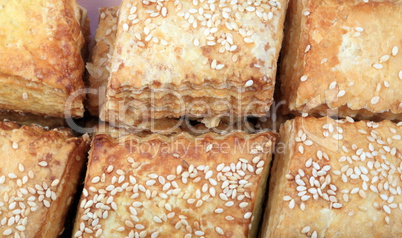 many Bun with sesame