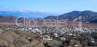 Town in the valley