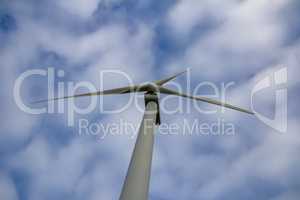 Wind turbine from below