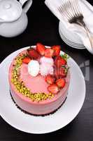 Strawberry mousse cake