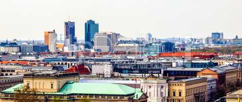 Aerial view of the city of Berlin, Germany