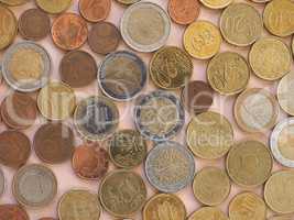Euro coins, European Union background