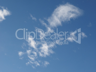 blue sky with clouds background