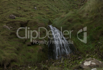 Waterfall near at the irish coast